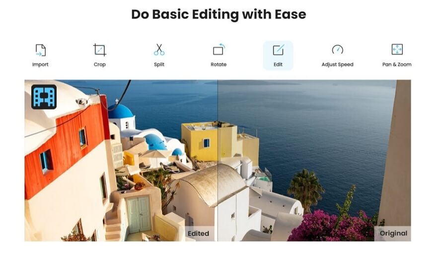 do basic editing in imyfone filme