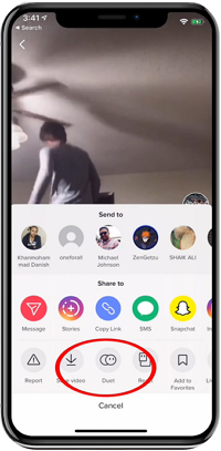 duet on tiktok with sound