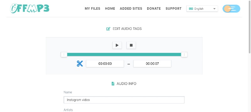 how to use a instagram video converter to audio