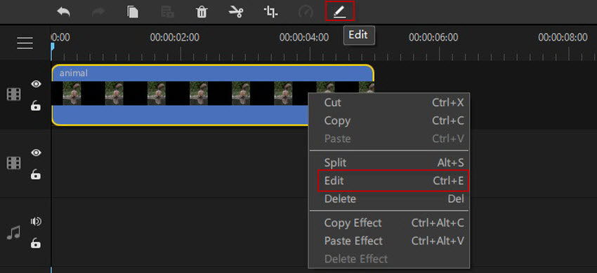 how to add a gif to video editor and edit