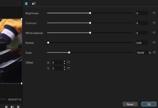 edit video attributes in imyfone filme windows and mac