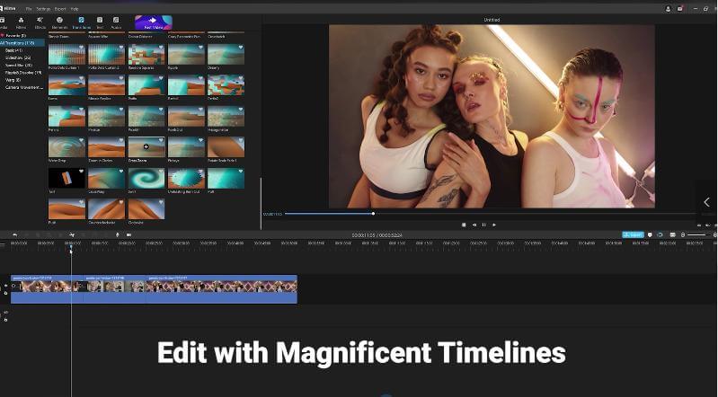 edit with magnificent timelines in filme2