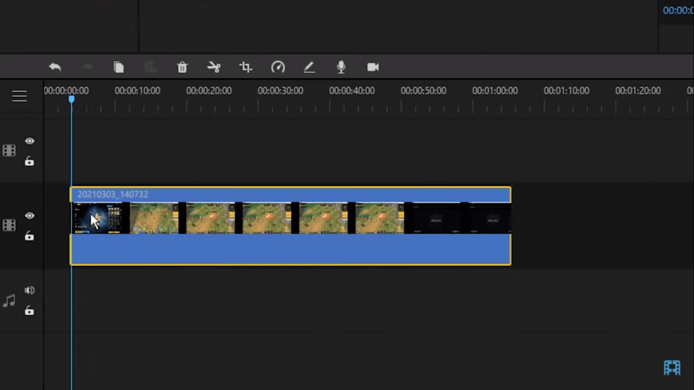 editing the video on timeline
