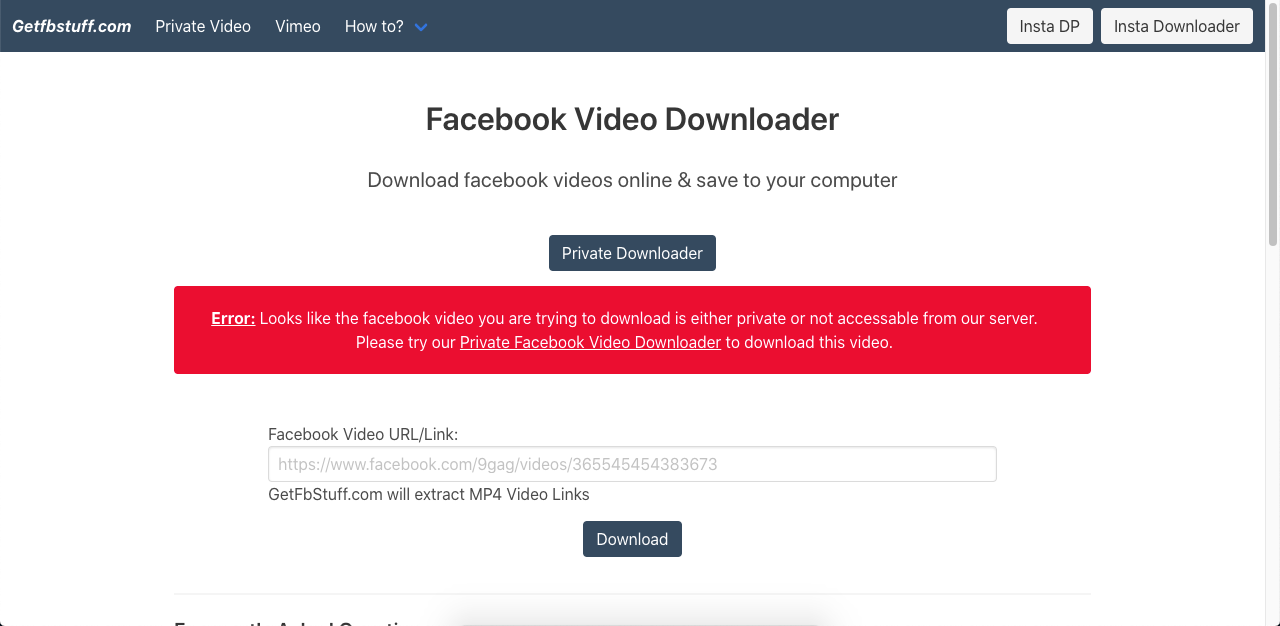 fb video downloader free download online