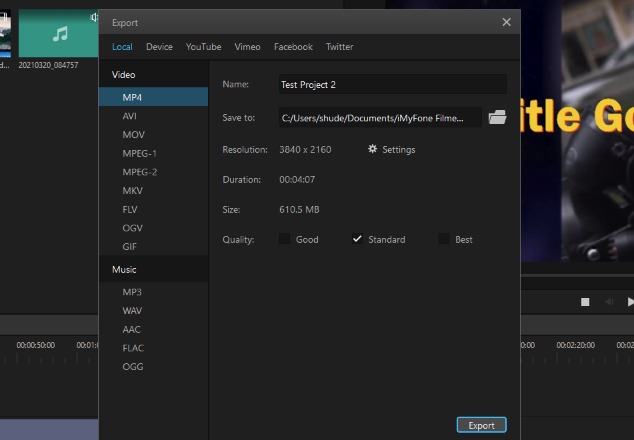 choose mp3 as output format