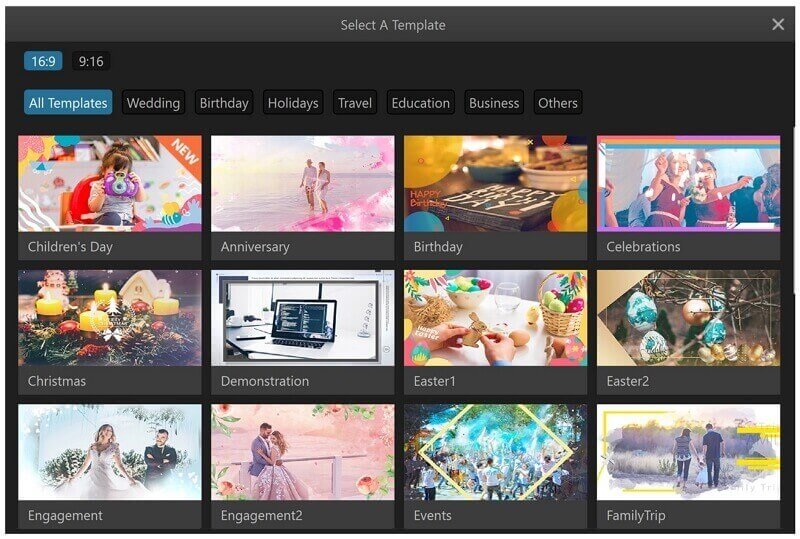 filme slideshow template