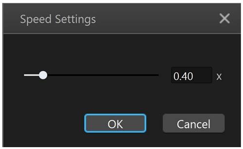 filme speed settings