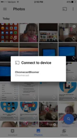 cast slideshow on chromecast