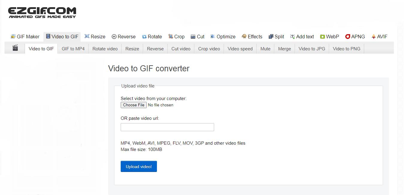 Convert Facebook Video to GIF 