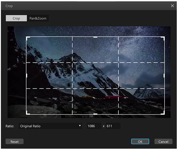 filme cropping tool for igtv