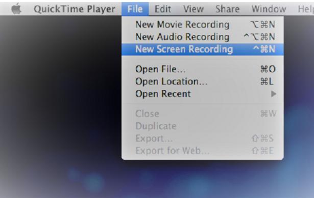 quicktime screen record