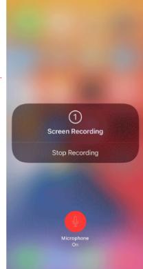 screen record with built in ios recorder