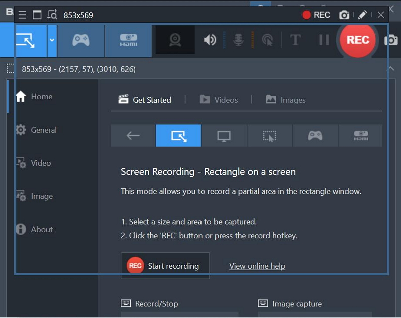 select record window