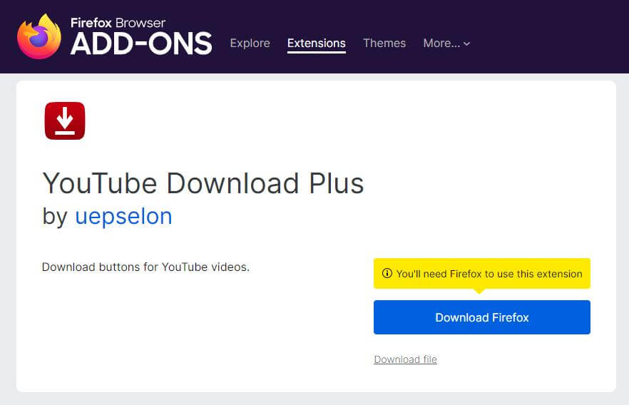 youtube download plus