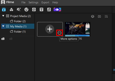 more option when importing