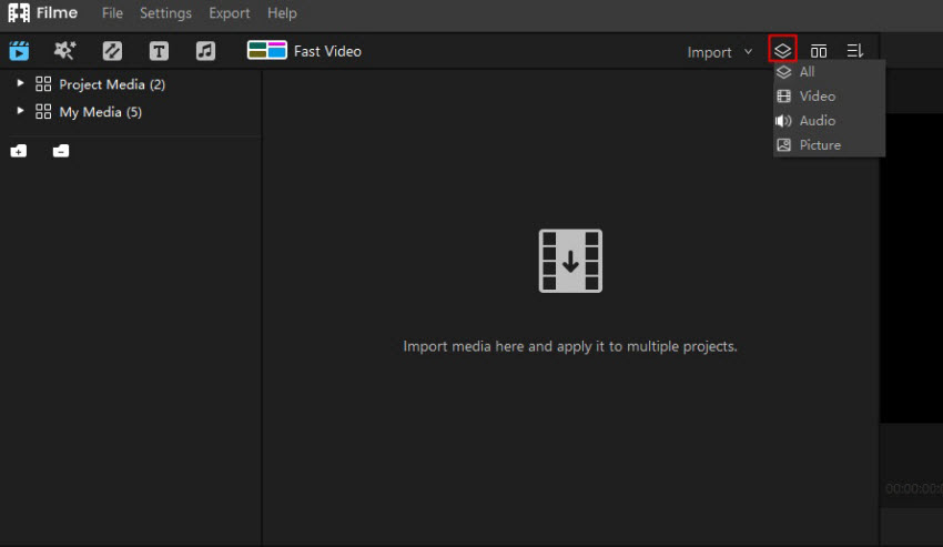filter media in filme