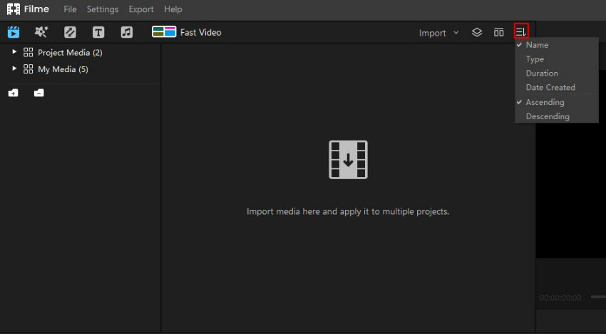 filter media in filme