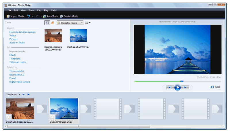 Windows Built-in Movie Maker