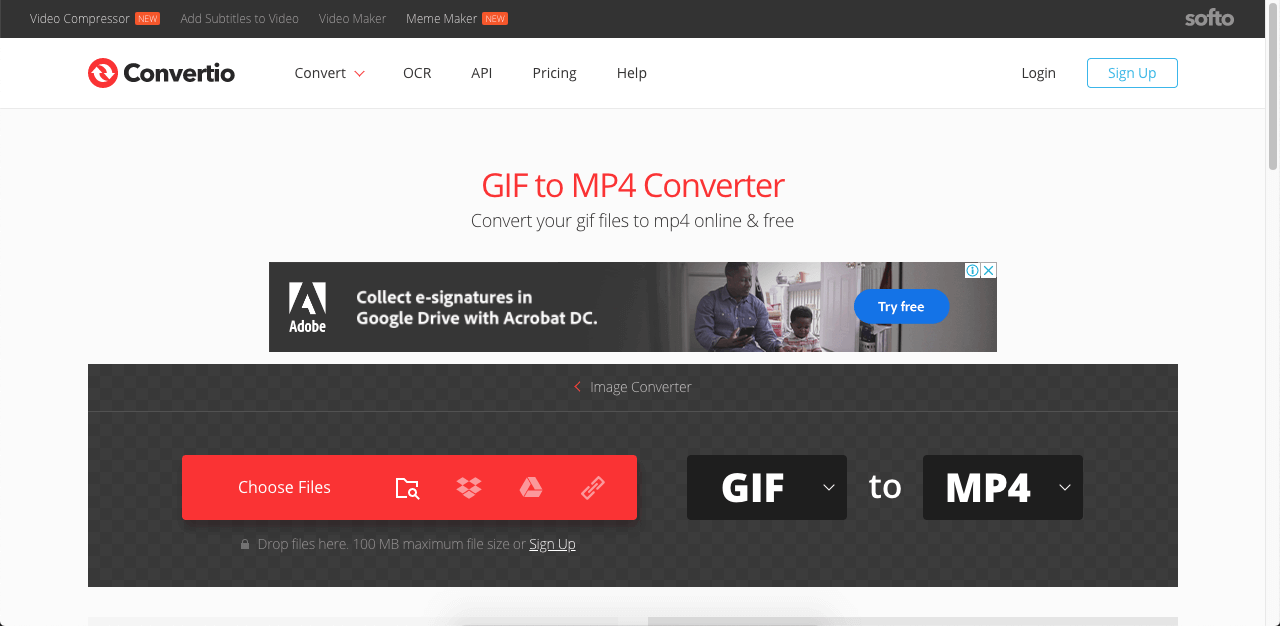 convert gif to video in mac with online tool