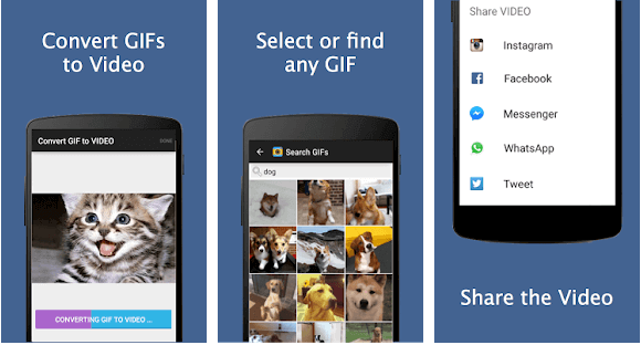 how to convert gif to video on android