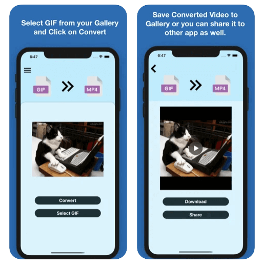 gif to mp4 iphone conversion app