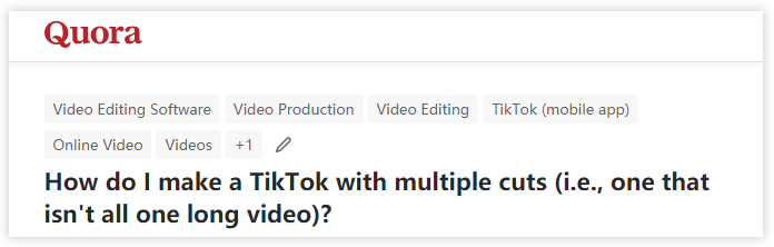 how to make a tiktok with multiple videos