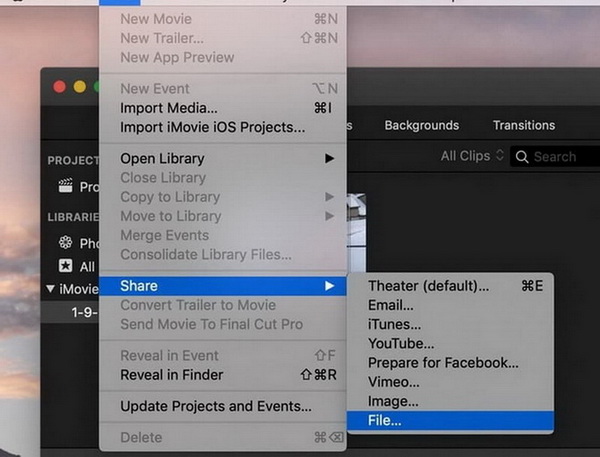 iMovie rotate video macOS step 6-1