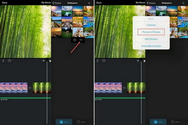 how to adjust picture in picture in imovie 9/10/11