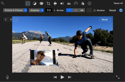 add gif to video imovie overlay