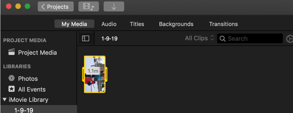 imovie trim video