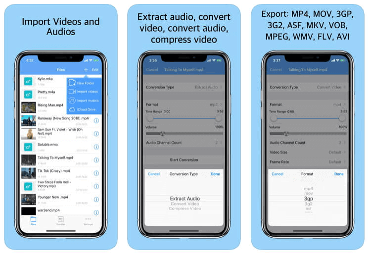 Convert Audio/Video to MP3 on iPhone or iPad 