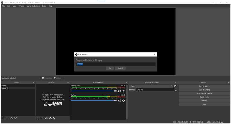 obs studio for recording screen