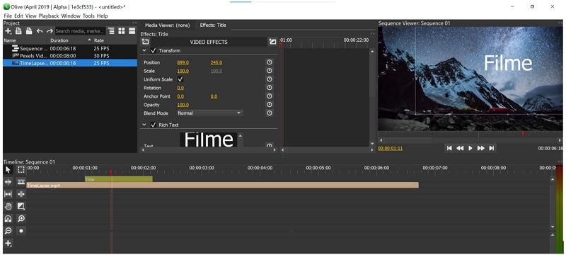 olive video editor