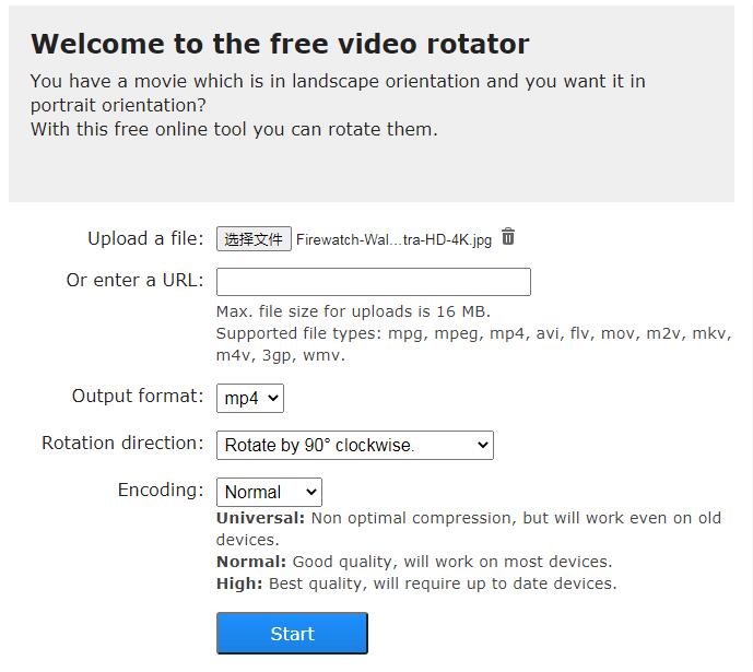 rotate video org online