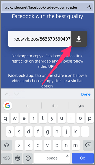 how can you save videos from facebook to your phone