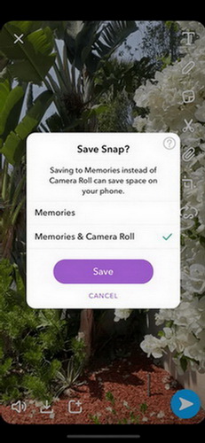 save snapchat videos just created