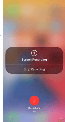 screen record for instagram ios built in recorder start