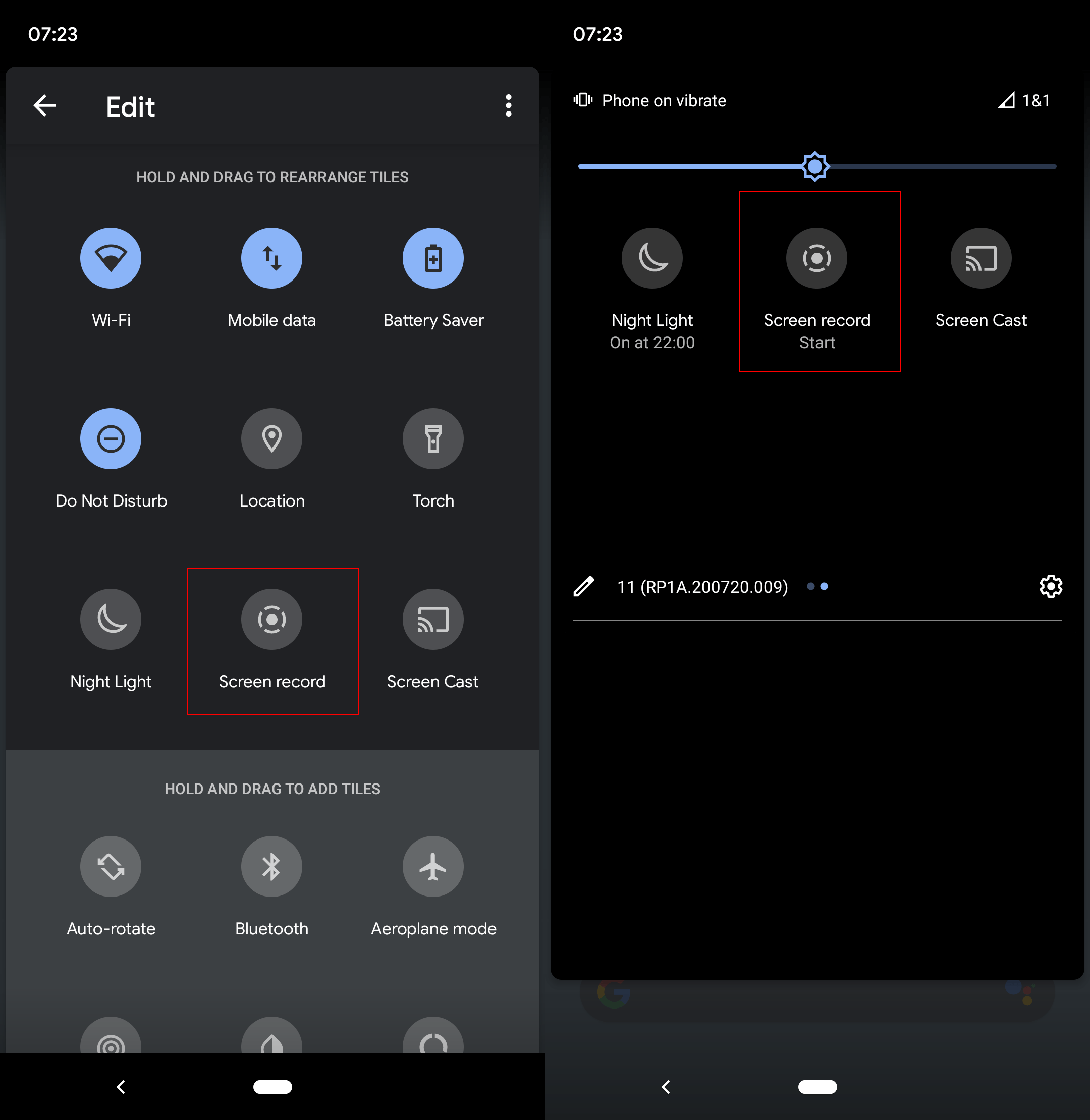 screen record google pixel