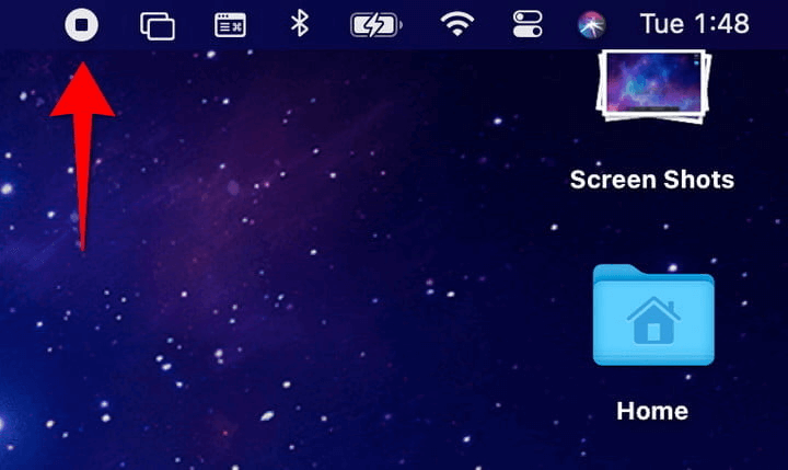 screen recording button in mac
