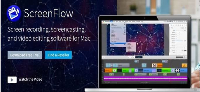 ScreenFlow for screen recording video.
