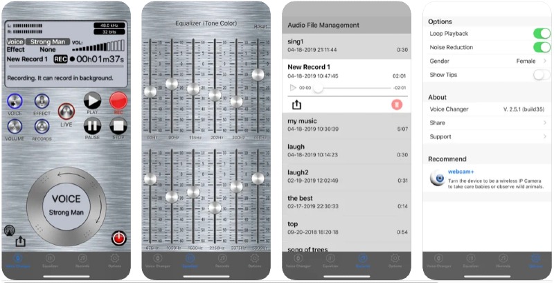chipmunk voice changer for ios iPhone iPad with cellular