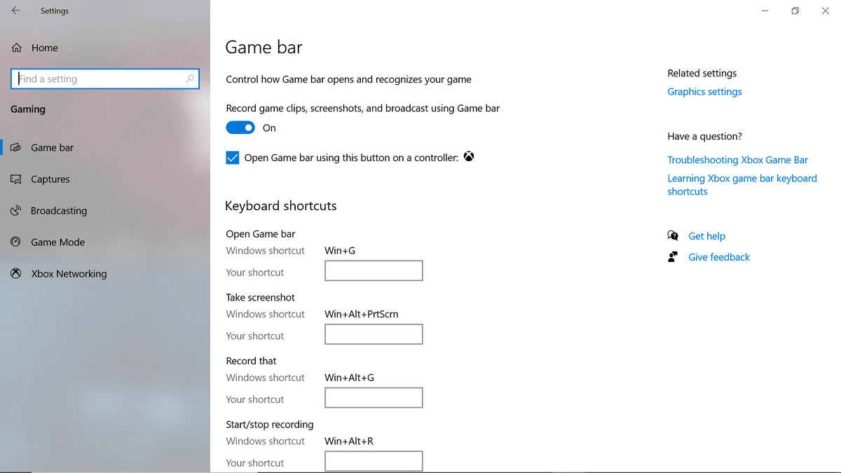 set up screen recording feature on game bar2