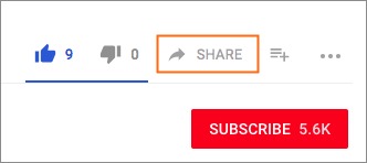 share youtube video