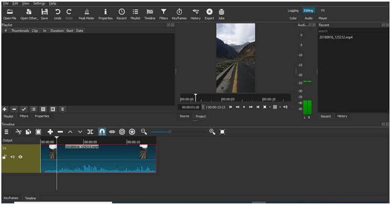 shotcut video editor