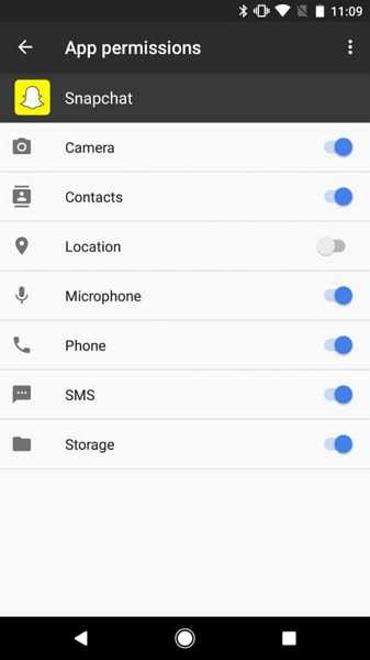 snapchat microphone permission