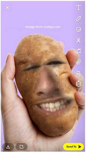 snapchat potato filter