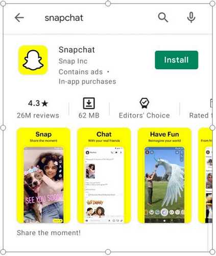 snapchat store