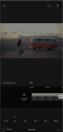 speed change on capcut tiktok editing app