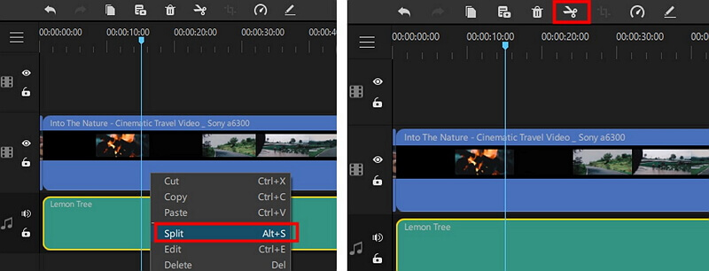 Split Audio in Filme