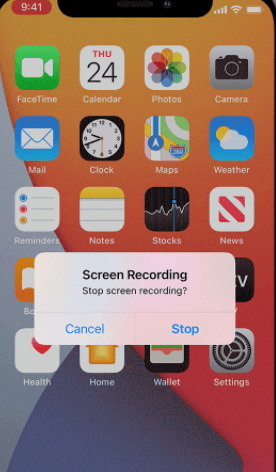 tiktok screen record ios built in recorder saved